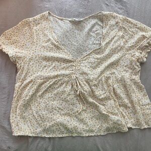 Pink Rose babydoll blouse